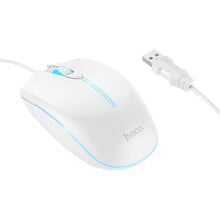 Заредете изображение във визуализатора на галерията – HOCO gaming wire USB A computer mouse 2400 dpi GM37 white
