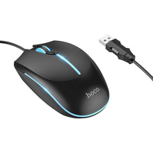 Заредете изображение във визуализатора на галерията – HOCO gaming wire USB A computer mouse 2400 dpi GM37 black
