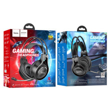 Заредете изображение във визуализатора на галерията – HOCO wire headphones Jack 3,5 mm with microphone W106 black
