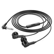 Заредете изображение във визуализатора на галерията – HOCO wire earphones Jack 3,5 mm with microphone M102 black
