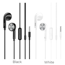 Заредете изображение във визуализатора на галерията – HOCO wire earphones Jack 3,5 mm with microphone M73 black

