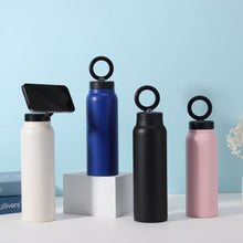 Заредете изображение във визуализатора на галерията – Magnetic holder compatible with MagSafe with 950ml container pink
