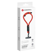 Заредете изображение във визуализатора на галерията – FORCELL F-DESIGN R10X40 wrist phone lanyard with adjustable length (max 20cm in the loop) red
