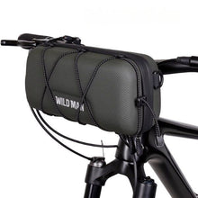 Заредете изображение във визуализатора на галерията – WILDMAN traveling bag for bike handlebars with zipper 2L GD8 green
