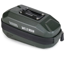 Заредете изображение във визуализатора на галерията – WILDMAN traveling bag under bike saddle with zipper 0,8L GD700 green
