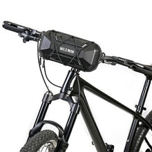 Заредете изображение във визуализатора на галерията – WILDMAN traveling bag for bike handlebars with zipper 2L XT17 black
