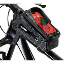 Заредете изображение във визуализатора на галерията – WILDMAN traveling bag for bike frame with zipper 2L (4 &quot;- 7&quot;) M30 black
