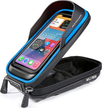 Заредете изображение във визуализатора на галерията – WILDMAN traveling bag for bike handlebars with zipper 0,5L (4 &quot;- 7&quot;) ES16 black
