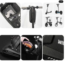 Заредете изображение във визуализатора на галерията – WILDMAN traveling bag for bike frame with zipper 1,2L (4 &quot;- 7&quot;) ES10 black
