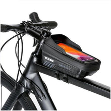 Заредете изображение във визуализатора на галерията – WILDMAN traveling bag for bike frame with zipper 1L (4 &quot;- 7&quot;) E12X black
