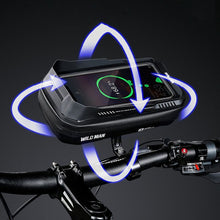 Заредете изображение във визуализатора на галерията – WILDMAN traveling bag for bike handlebars with zipper 0,5L (4 &quot;- 7&quot;) XT3S black
