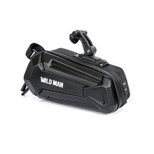 Заредете изображение във визуализатора на галерията – WILDMAN traveling bag under bike saddle with zipper 1,2L XT7 black
