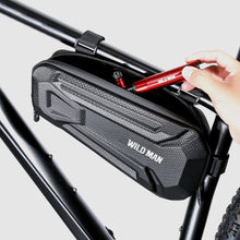 Заредете изображение във визуализатора на галерията – WILDMAN traveling bag under the bike frame with zipper 1,8L XT9 black
