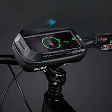 Заредете изображение във визуализатора на галерията – WILDMAN traveling bag for bike handlebars with zipper 0,6L (4 &quot;- 7&quot;) XT3 black
