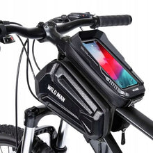 Заредете изображение във визуализатора на галерията – WILDMAN traveling bag for bike frame with zipper 1,2L (4 &quot;- 7&quot;) XT6 black
