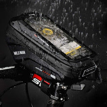 Заредете изображение във визуализатора на галерията – WILDMAN traveling bag for bike frame with zipper 0,6L (4 &quot;- 7&quot;) MS33 black

