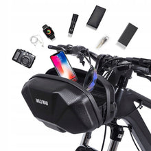 Заредете изображение във визуализатора на галерията – WILDMAN traveling bag for bike handlebars with zipper 3,5L X9 black
