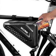 Заредете изображение във визуализатора на галерията – WILDMAN traveling bag under the bike frame with zipper 2,5L ES19 black
