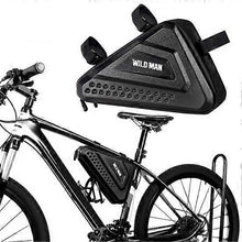 Заредете изображение във визуализатора на галерията – WILDMAN traveling bag under the bike frame with zipper 2,5L ES19 black
