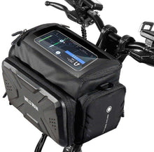 Заредете изображение във визуализатора на галерията – WILDMAN traveling bag for bike handlebars with zipper 4L GS6 black
