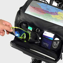 Заредете изображение във визуализатора на галерията – WILDMAN traveling bag for bike handlebars with zipper 4L GS6 black
