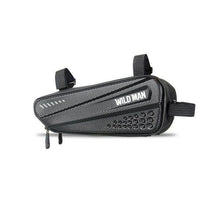 Заредете изображение във визуализатора на галерията – WILDMAN traveling bag under the bike frame with zipper 1,2L ES4 black
