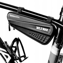 Заредете изображение във визуализатора на галерията – WILDMAN traveling bag under the bike frame with zipper 1,2L ES4 black
