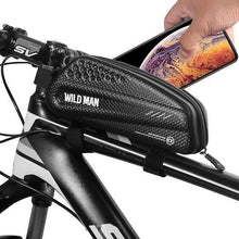 Заредете изображение във визуализатора на галерията – WILDMAN traveling bag for bike frame with zipper 1L EX black
