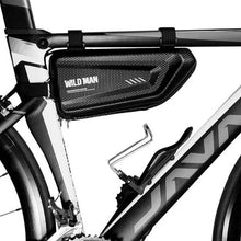Заредете изображение във визуализатора на галерията – WILDMAN traveling bag under the bike frame with zipper 1,5L E4 black
