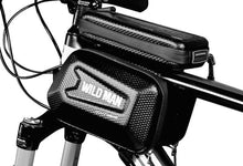 Заредете изображение във визуализатора на галерията – WILDMAN traveling bag for bike frame with zipper 1,2L (4&quot;-7&quot;) E6S black
