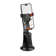 Заредете изображение във визуализатора на галерията – HOCO mobile phone holder 360 degree with auto face tracking K26 black

