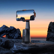 Заредете изображение във визуализатора на галерията – HOCO mobile phone holder 360 degree with auto face tracking K26 black
