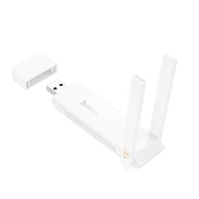 Заредете изображение във визуализатора на галерията – Portable wireless router USB A Hoco WiFi HI40 white
