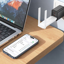 Заредете изображение във визуализатора на галерията – Portable wireless router USB A Hoco WiFi HI40 white
