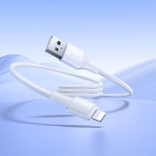 Заредете изображение във визуализатора на галерията – Cable USB A to Lightning Hoco 2,4A 1 m X120 white
