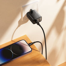Заредете изображение във визуализатора на галерията – Cable USB A to Lightning Hoco 2,4A 1 m X120 black
