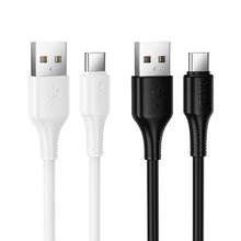 Заредете изображение във визуализатора на галерията – Cable USB A to USB C Hoco 3A 1 m X120 white

