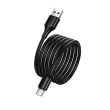 Заредете изображение във визуализатора на галерията – Cable USB A to USB C Hoco 3A 1 m X120 black
