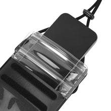 Заредете изображение във визуализатора на галерията – Waterproof case for mobile phone Hoco IP68 240 x 120 x 15 mm HX53 black
