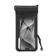 Заредете изображение във визуализатора на галерията – Waterproof case for mobile phone Hoco IP68 240 x 120 x 15 mm HX53 black
