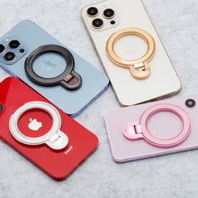 Заредете изображение във визуализатора на галерията – Phone stand CIRCLE - stick-on - pink
