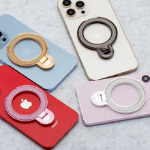Заредете изображение във визуализатора на галерията – Phone stand CIRCLE GLITTER - stick-on - gold
