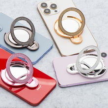 Заредете изображение във визуализатора на галерията – Phone stand CIRCLE MIRROR - stick-on - silver
