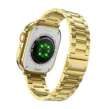 Заредете изображение във визуализатора на галерията – HOCO smartwatch Y12 Ultra smart sports watch (call version) light gold

