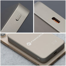 Заредете изображение във визуализатора на галерията – FORCELL F-ENERGY F10K8 Super Slim powerbank compatible with MagSafe PD3.0 QC4.0 15W 10000 mAh titanium dessert
