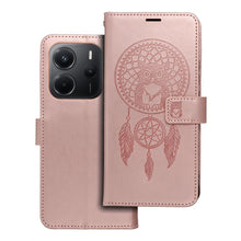 Заредете изображение във визуализатора на галерията – Калъф тип книга MEZZO за XIAOMI Redmi Note 14 5G dreamcatcher розов златист

