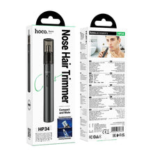 Заредете изображение във визуализатора на галерията – HOCO electric nose hair trimmer HP34 black
