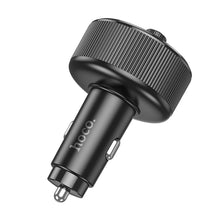 Заредете изображение във визуализатора на галерията – HOCO car transmitter FM bluetooth 2 x USB A + Type C PD QC3.0 30W E82 black
