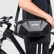 Заредете изображение във визуализатора на галерията – WILDMAN traveling bag for bike handlebars with zipper 3,5L X9 black
