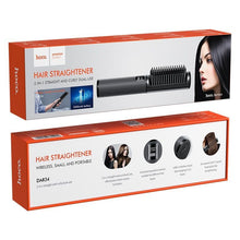 Заредете изображение във визуализатора на галерията – Straight - curling hair style 2in1 Hoco DAR34 gray
